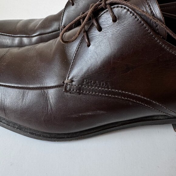 Men's Prada Dress Shoes Size 8 dark brown - Picture 11 of 16